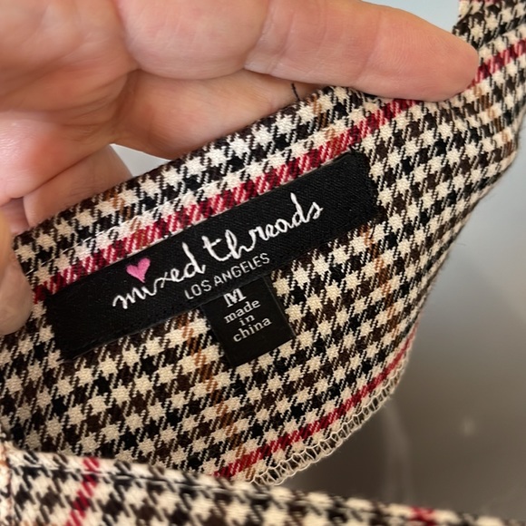 Mixed threads Y2K adorable plaid fall dress 🤎🖤❤️ - Picture 8 of 11